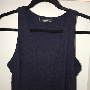 (never worn) navy blouse/tank top from MANGO
